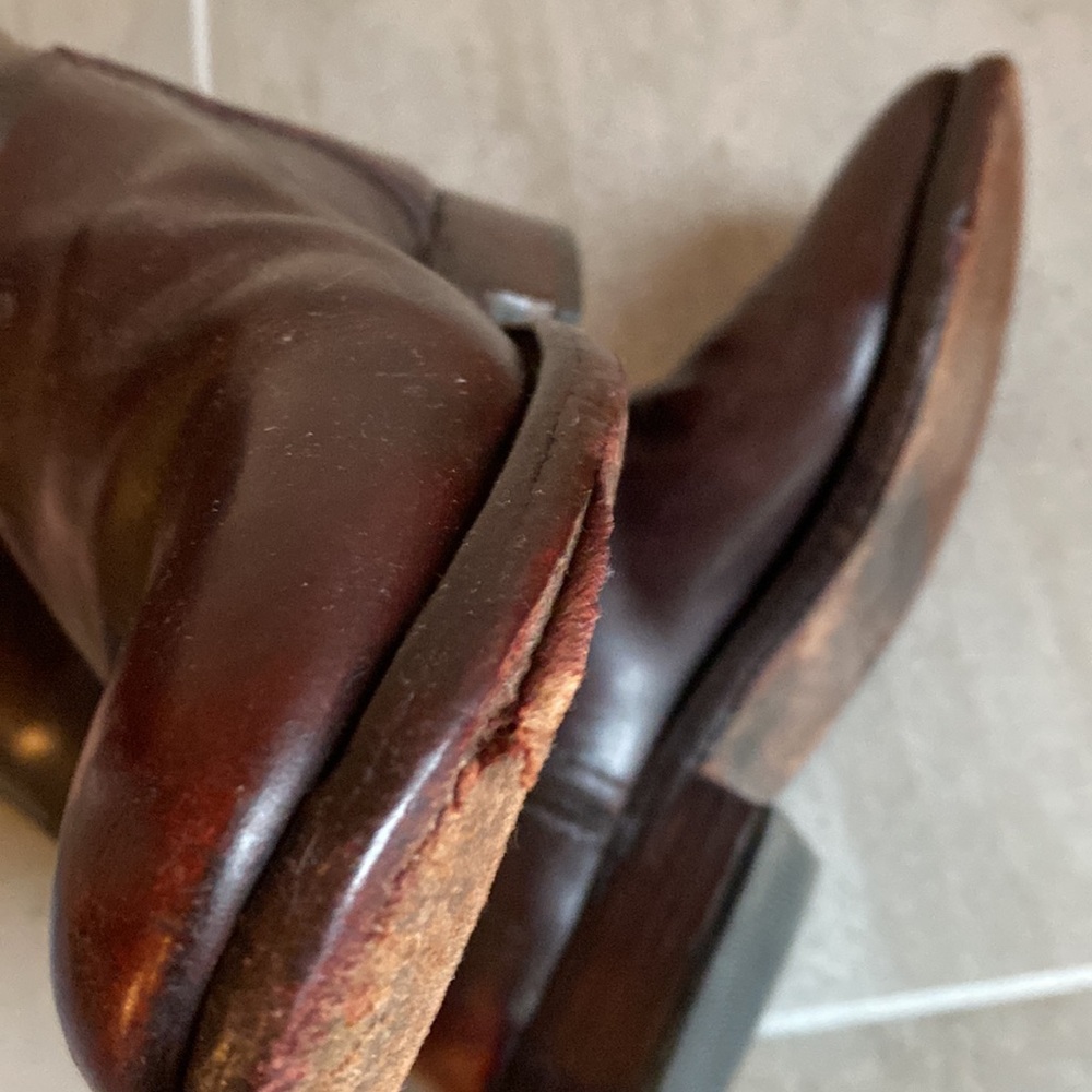 Vintage Handmade Argentine Polo Riding Pull On Boots - Picture 7 of 10